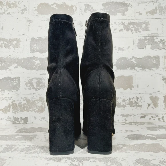 New Marc Fisher Larry Pointed Toe Black Ankle Bootie  W791 - Picture 7 of 13